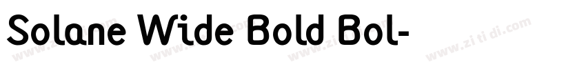 Solane Wide Bold Bol字体转换 Solane Wide Bold Bol字体转换